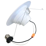 Simply Conserve 12W Smart LED Downlight Retrofit, 5/6", RGB + Tunable White 2200K–6500K, L12DL5/6-CCT-RGB-WiFi-BLE  – Case of 12 Minimum