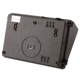 Simply Conserve 50W LED wall pack with photocell, black outdoor housing, and clear polycarbonate lens