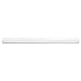 Simply Conserve 4 ft field-adjustable LED linear strip light with white housing, rounded lens, and surface-mount design