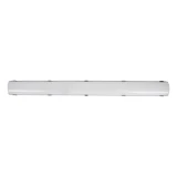 Simply Conserve 4 ft field-adjustable LED vapor-tight fixture with sealed white housing and wide linear lens
