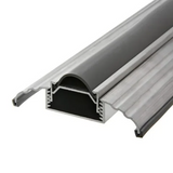 Frost King ST26A silver aluminum low-profile door threshold with vinyl weatherseal insert, 3 inches by 36 inches