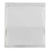 Imperial VT0728 8-inch white R2 heavy duty wall exhaust and intake hood with damper and screen