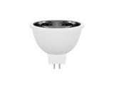 MaxLite JA8 California Compliant 6.5W MR16 GU5.3 LED narrow flood lamp with 2700K color temperature, 90 CRI, and 25-degree beam angle