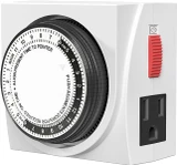 BN-Link 24-Hour Mechanical Timer 3-Prong Dual Outlet  FD60-U2- Case of 100 Minimum