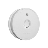 BRK First Alert CO6W01 hardwired carbon monoxide alarm with AA battery backup, LED indicators, and side-loading battery drawer