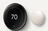 Google Nest Learning Thermostat (4th gen) + Nest Temperature Sensor (2nd gen) - Obsidian