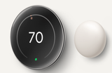 Google Nest Learning Thermostat (4th gen) + Nest Temperature Sensor (2nd gen) - Polished Silver - GGA05560US Min Quantity 4
