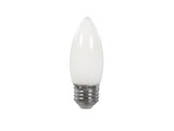 MaxLite EFF3.5BA10D930/JA81 frosted BA10 LED filament candle bulb with E26 medium base, 3.5W 350 lumens 3000K JA8 compliant