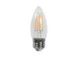 MaxLite EF5BA10D927/JA8 clear BA10 LED filament candle bulb with E26 medium base, 5.5W 600 lumens 2700K JA8 compliant