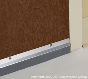 AM Conservation 36 inch Triple Aluminum & Vinyl Door Sweep TSV325L-G Case of 50 