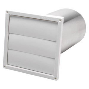  Deflecto 6 in. Wall Louver White Plastic HSG6W/12 