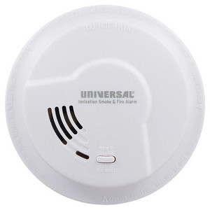  USI 9V Battery Powered 976LR Ionization Smoke and Fire Alarm Case of 6 