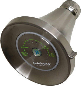 Niagara Conservation Niagara 1.25 gpm Low Flow Earth Showerhead Brushed Nickel N3912BN 