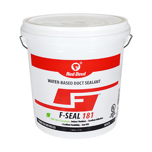 Red Devil F-Seal 181 Fiber Reinforced Water Based Duct Sealant, 1 Gallon, White 0841DW