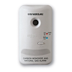 USI MCN400 Smart Plug-In Carbon Monoxide / Natural Gas Alarm, Battery Backup Case of 6 