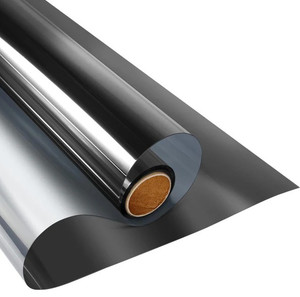 Conserve Smart Solar Heat Reducing UV Protective One Way Window Film Black-Silver 35.4" x 157"