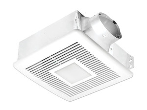 Delta Breez BreezSlim 80/110 CFM Exhaust Fan Dual Speed with LED Light SLM80-110DLED-C Delta Breez BreezSlim 80/110 CFM Exhaust Fan Dual Speed with LED Light SLM80-110DLED-C