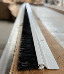 Visco Brush Sweep 36" x 1" Aluminum with Brown Finish