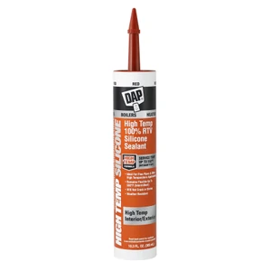 DAP High Temperature 100% Silicone RTV Red Sealant 10.3 FL OZ 7079808013 - Case of 12 Minimum