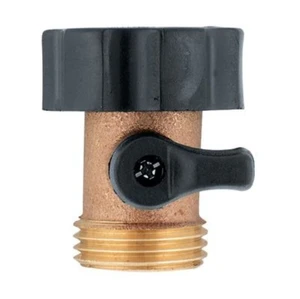 Orbit Brass Shut-off Coupling, 3/4 In. Hose Thread, Heavy-Duty Brass, Built-In Shut-Off Lever, 58270 – Case of 12 Minimim