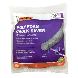 Frost King C24H Caulk Saver grey poly foam backer rod, 3/4 in. x 15 ft.