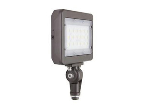 MaxLite MSF29UW-40BKT bronze slim flood light, 29W, 4000K, wide beam, with 1/2-inch threaded knuckle mount