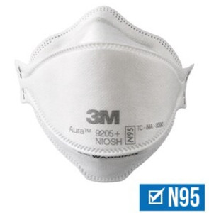 3M Aura™ Particulate Respirator N95 9205+ -Pack of 10 Minimum