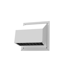 Imperial VT0503 6-inch white R2 heavy duty wall exhaust and intake hood with damper and screen