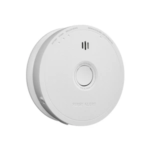 BRK First Alert SC601 battery-operated 2-in-1 smoke and carbon monoxide alarm with LED indicators and AA batteries included