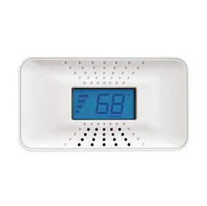 BRK First Alert CO9B10D 10-year battery carbon monoxide alarm with backlit digital display and white housing