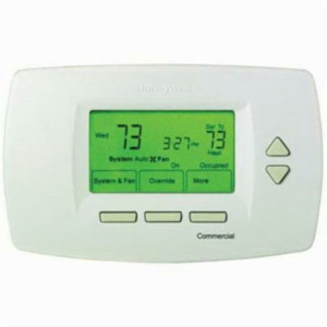 Honeywell CommercialPRO 7-Day Programmable Touchscreen Thermostat: Up to 2H/2C Conventional or 3H/2C Heat Pump System with Economizer/TOD Output and Remote Indoor or Outdoor Sensor Compatibility - TB7220U1012/U