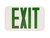 Maxlite Thin LED Exit Sign Green Letters Battery Backup EXT-GW