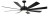 Delta Breez Rio Vista Black 72-inch 8-Blade, Wet Rated, Ceiling Fan with LED Light and Remote Control VCA728LED-HEBK