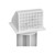 Lambro 4" White Plastic Wall Exhaust Hood Vent - Flat Flange - Spring Damper - 11" Pipe 224W-FF-SPG- Case of 12 Minimum