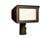 MaxLite MSF150UA-WCSBKPCTA bronze slim flood light with selectable 100W/130W/150W, selectable 3000K/4000K/5000K, knuckle slipfitter mount, and photocell