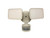 MaxLiteHome MSL2HW white 2-head LED motion sensor security light with PIR sensor and photocell