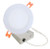 Simply Conserve L12-DLR6-27/50-D-ADJ 6-inch adjustable wafer LED downlight with matte white trim and remote junction box