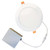 Simply Conserve L12-DLR6-27/50-D-ADJ 6-inch adjustable wafer LED downlight with matte white trim and remote junction box