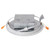 Simply Conserve L12-DLR6-27/50-D-ADJ 6-inch adjustable wafer LED downlight with matte white trim and remote junction box