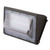 Simply Conserve 50W LED wall pack with photocell, black outdoor housing, and clear polycarbonate lens