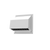 Imperial VT0503 6-inch white R2 heavy duty wall exhaust and intake hood with damper and screen