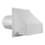 Imperial VT0728 8-inch white R2 heavy duty wall exhaust and intake hood with damper and screen