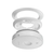 BRK First Alert SM6W01 hardwired smoke alarm with replaceable AA battery backup, LED indicators, and side-load battery drawer