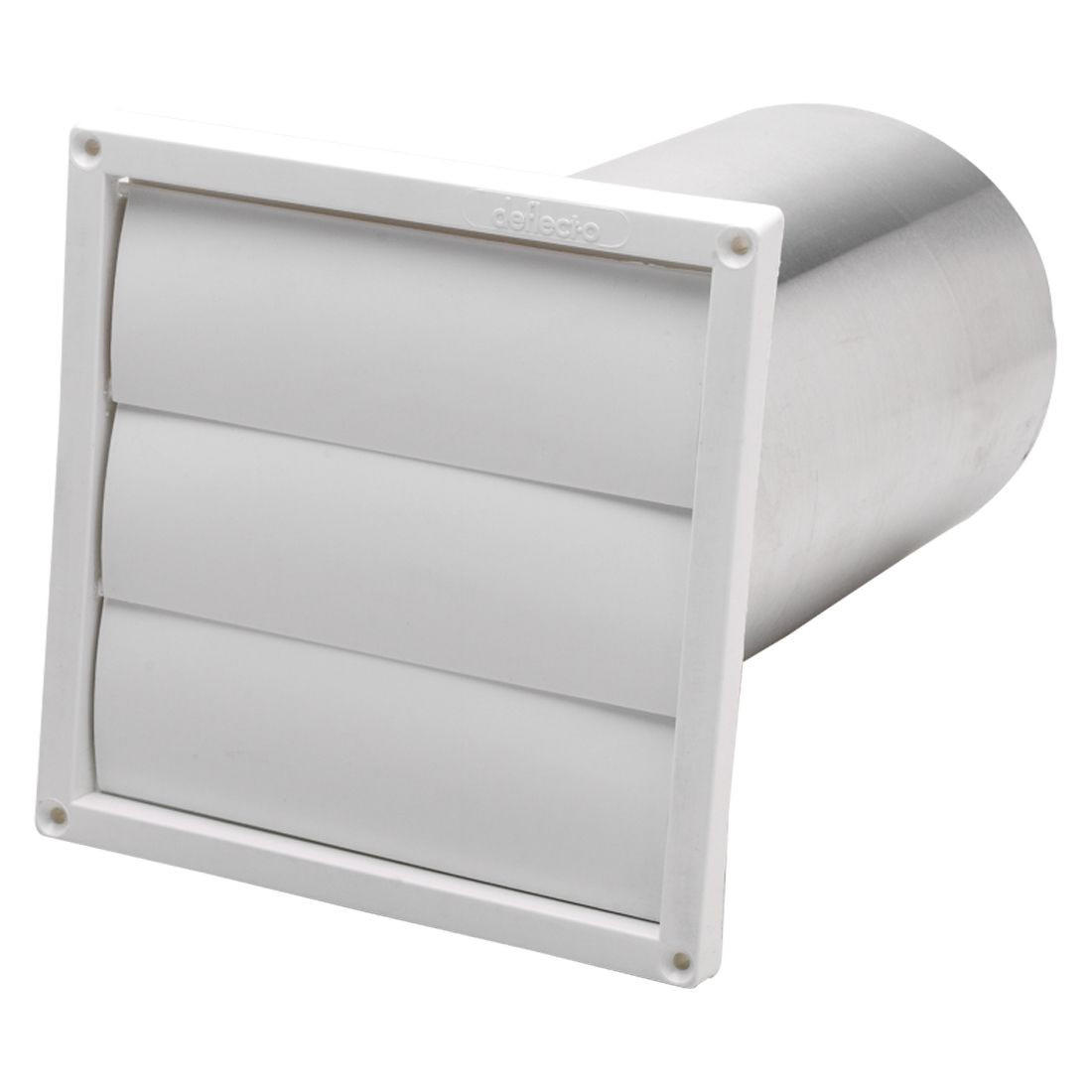 5 in. Wall Louver White Plastic HSG5W/12