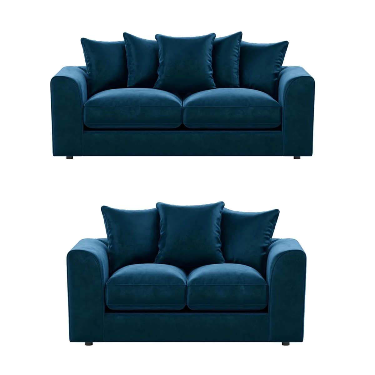 Brooklyn Velvet Fibre Sofa Suite The Online Sofa Shop