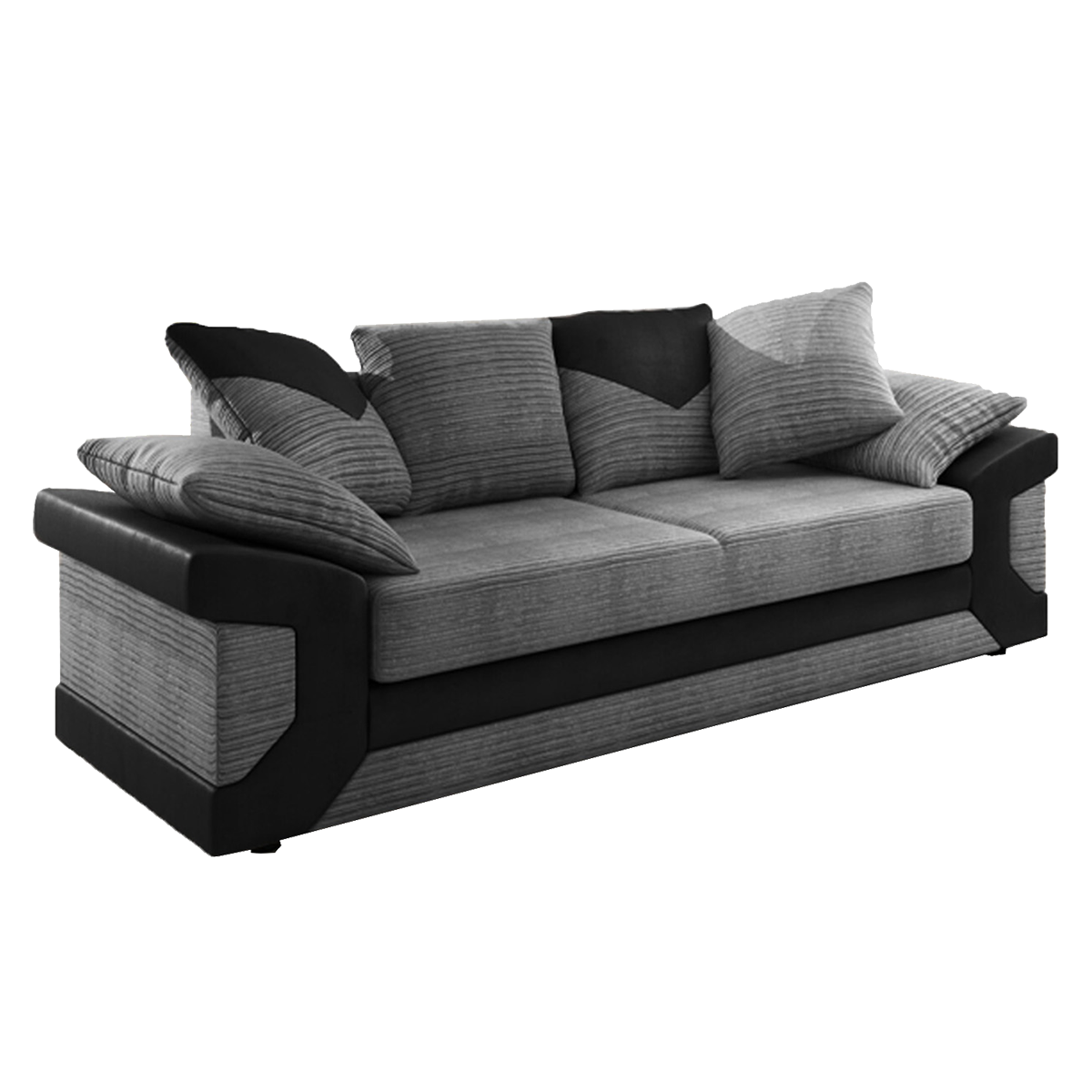 Dino Fabric and Leather Trim 3 Seater Sofa The Online Sofa Shop