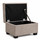 Milan Footstool Chenille Fabric With Storage Black, Grey or Mink