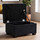 Milan Footstool Chenille Fabric With Storage Black, Grey or Mink