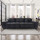 Jenson Plush Velvet Large 4 Seater Sofa