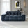Jenson 3 Seater Plush Velvet Sofa